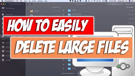 What is the quickest way to delete large files?