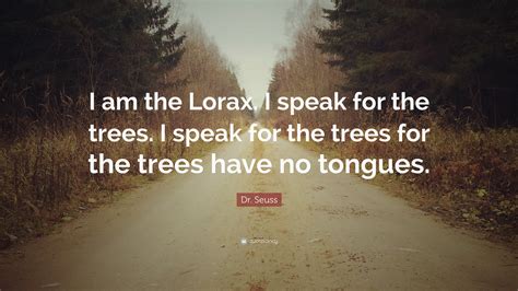 What is the quote about the tree in speak?