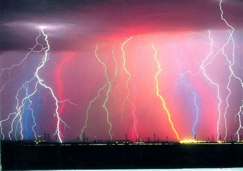 What is the rarest color of lightning?