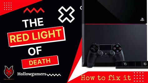 What is the red light of death PS4?