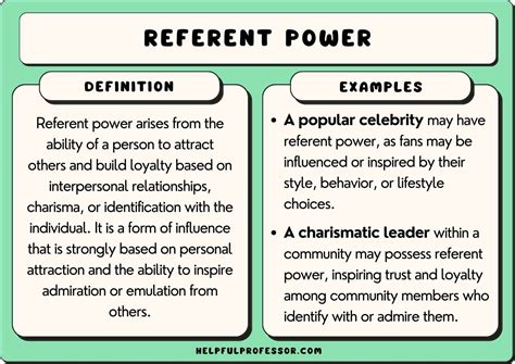 What is the referent power?