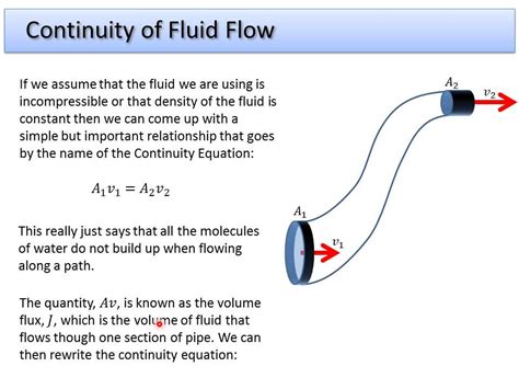 What is the relationship between continuity equation and pressure?