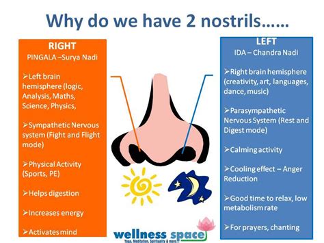 What is the right nostril breathing energy?