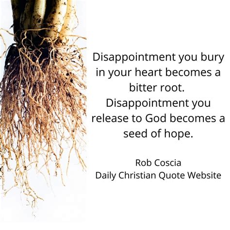 What is the root of disappointment?