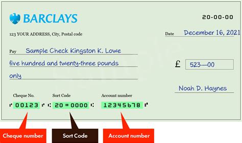 What is the routing number for Barclays bank UK?