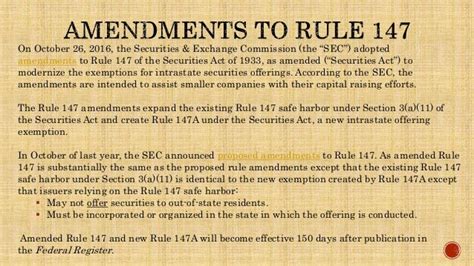 What is the rule 147?