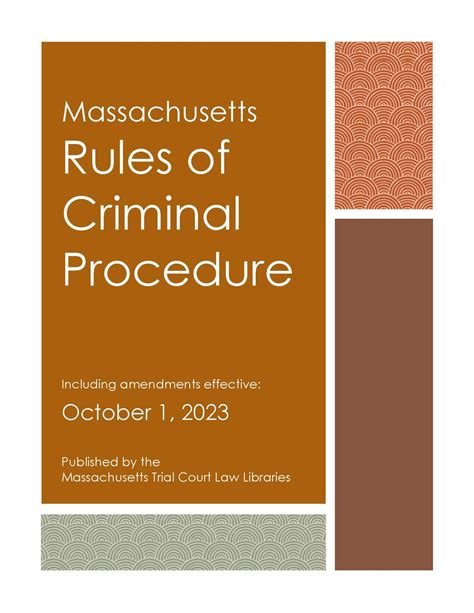 What is the rule 17 in Massachusetts criminal procedure?