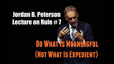 What is the rule 7 Jordan Peterson?