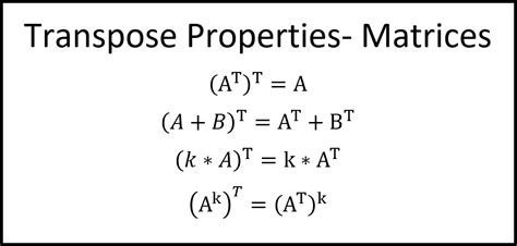 What is the rule of transposition?