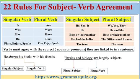 What is the rule of verb?