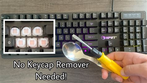 What is the safest way to remove keycaps?