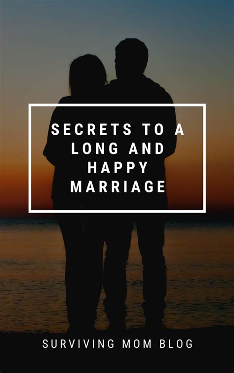 What is the secret to a long happy marriage?