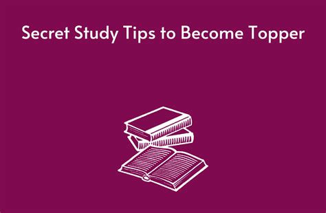 What is the secret to study?