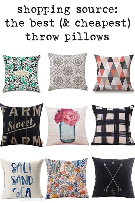 What is the secret to throw pillows?