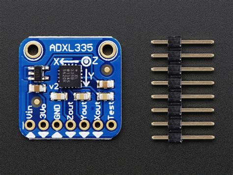 What is the sensitivity of ADXL335 accelerometer?