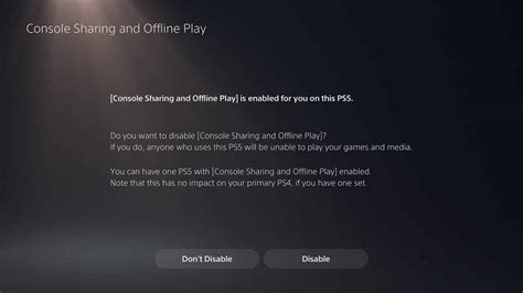 What is the share option on PS5?