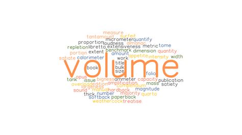 What is the short word for volume?