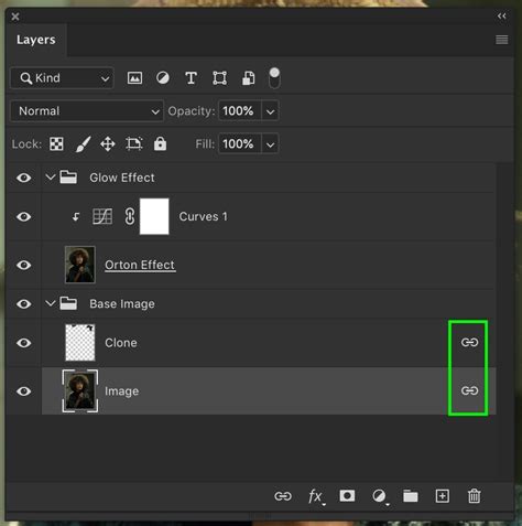 What is the shortcut for merge down in Photoshop?