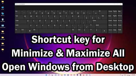 What is the shortcut key to maximize a window?