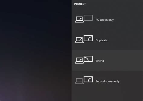 What is the shortcut to mirror my PC to my TV?