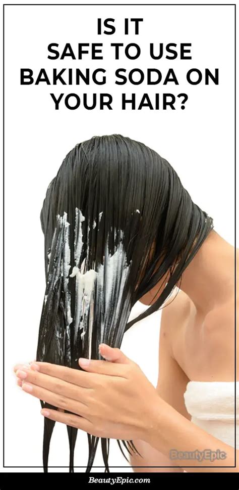 What is the side effect of baking soda on hair?