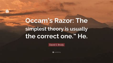 What is the simplest answer theory?