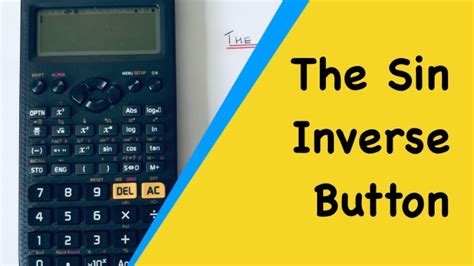 What is the sin button on a calculator?