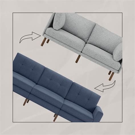 What is the size difference between a sofa and a loveseat?