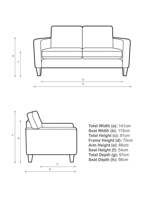 What is the size of a 2 seater couch?