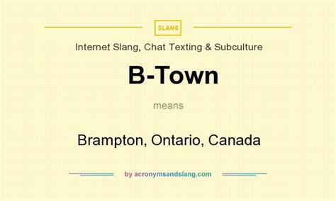 What is the slang name for Brampton?
