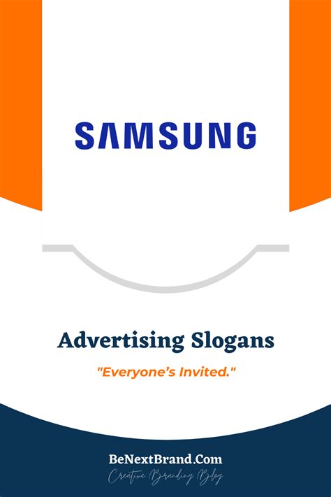 What is the slogan of Samsung?