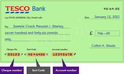 What is the sort code 406405?