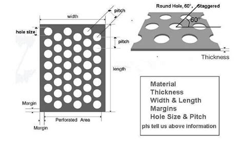 What is the standard size of a perforated panel?