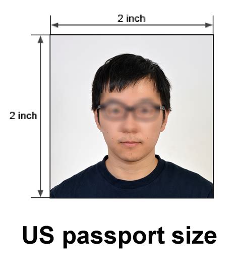 What is the standard size passport size?