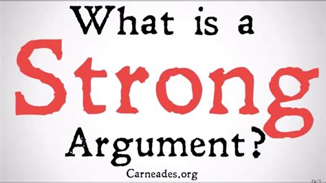 What is the strong man argument?