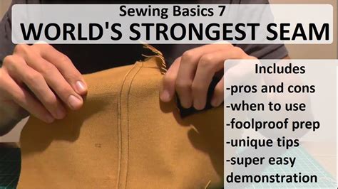 What is the strongest seam in sewing?