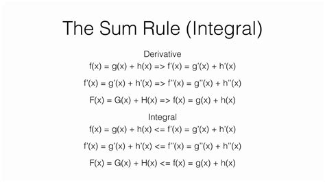 What is the sum rule?