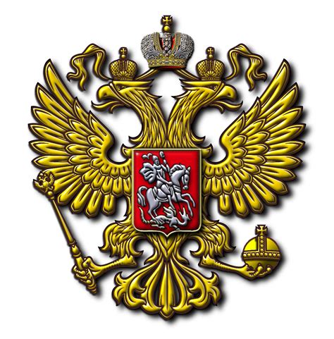 What is the symbol on the Russian crest?