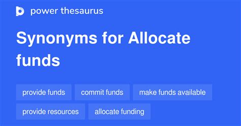 What is the synonym of funds?