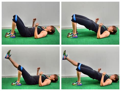 What is the tempo for glute bridge?