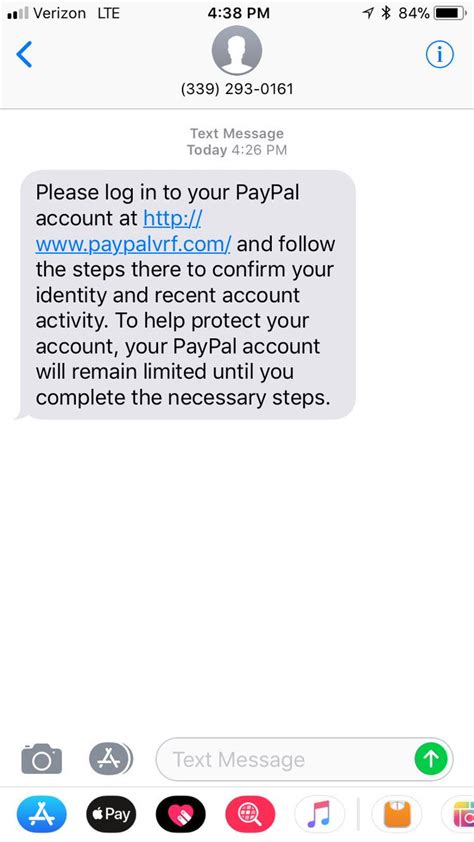 What is the text from 729725 on PayPal?