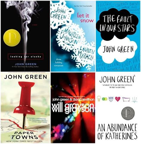What is the theme of the John Green books?