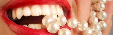 What is the tooth test for pearls?