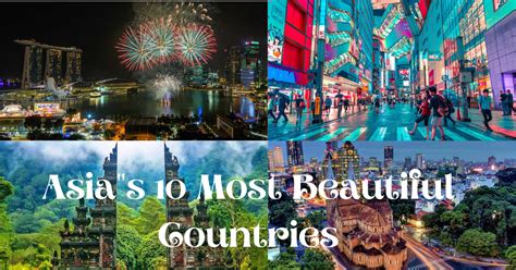 What is the top 5 most beautiful country in Asia?