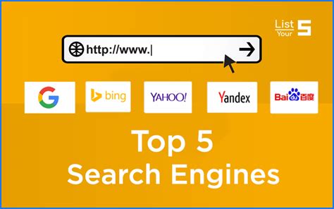 What is the top 5 search engine?