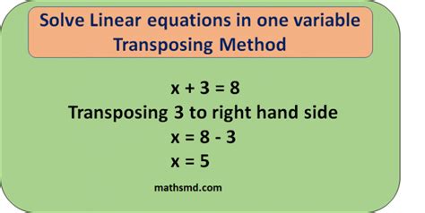 What is the transposing method?