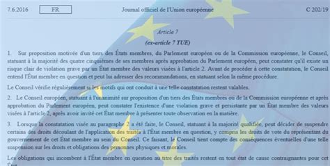 What is the use of Article 7 EU?