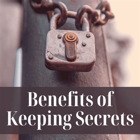 What is the value of keeping a secret?