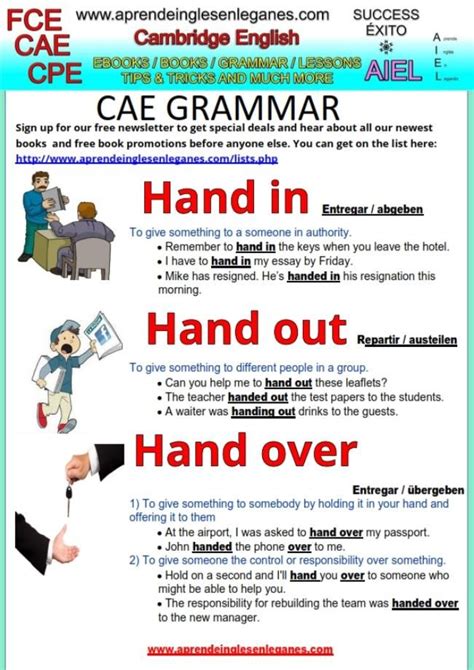 What is the verb of handover?