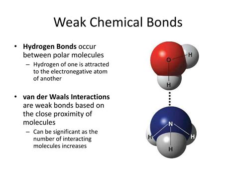 What is the weakest bond?